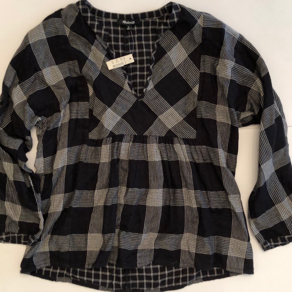 Madewell flannel top